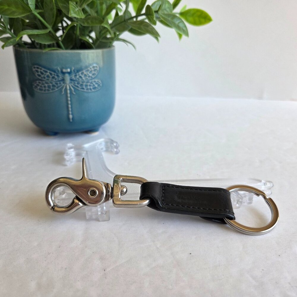 EUC Vintage Coach Valet Keychain – Black